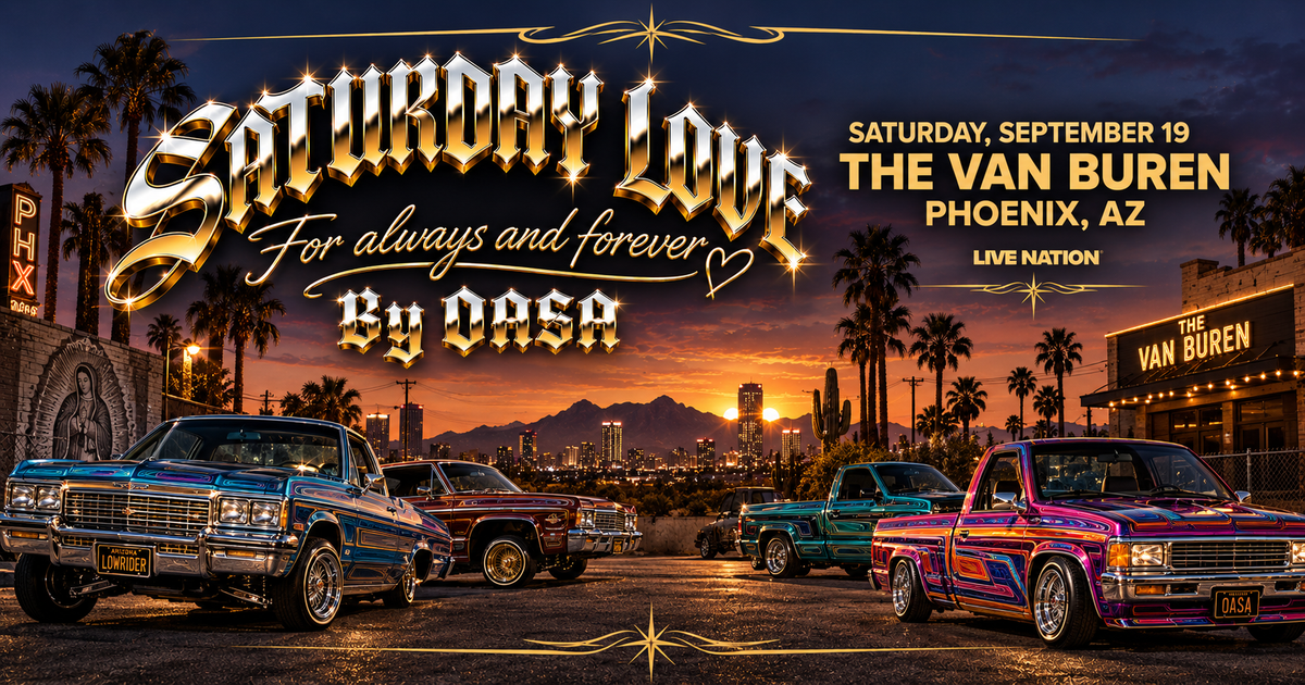 Saturday Love by OASA — September 19 at The Van Buren, Phoenix, AZ