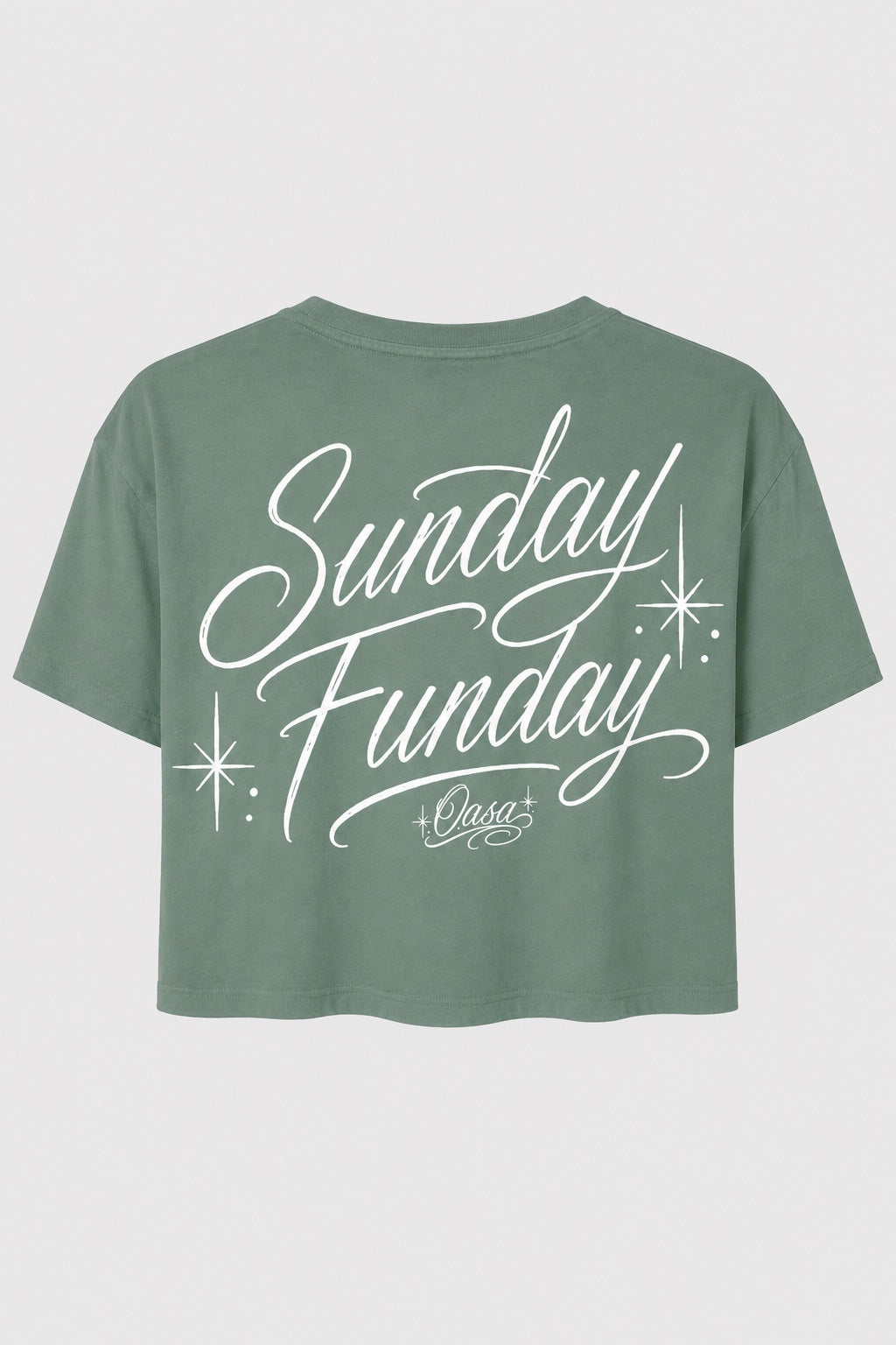 OASA “Sunday Funday” Women’s Crop Tee — product view