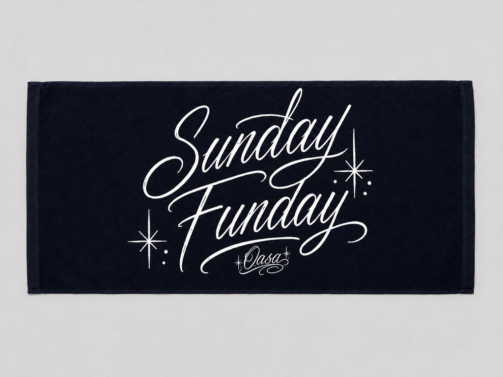 OASA “Sunday Funday” Terry Cloth Towel — product view