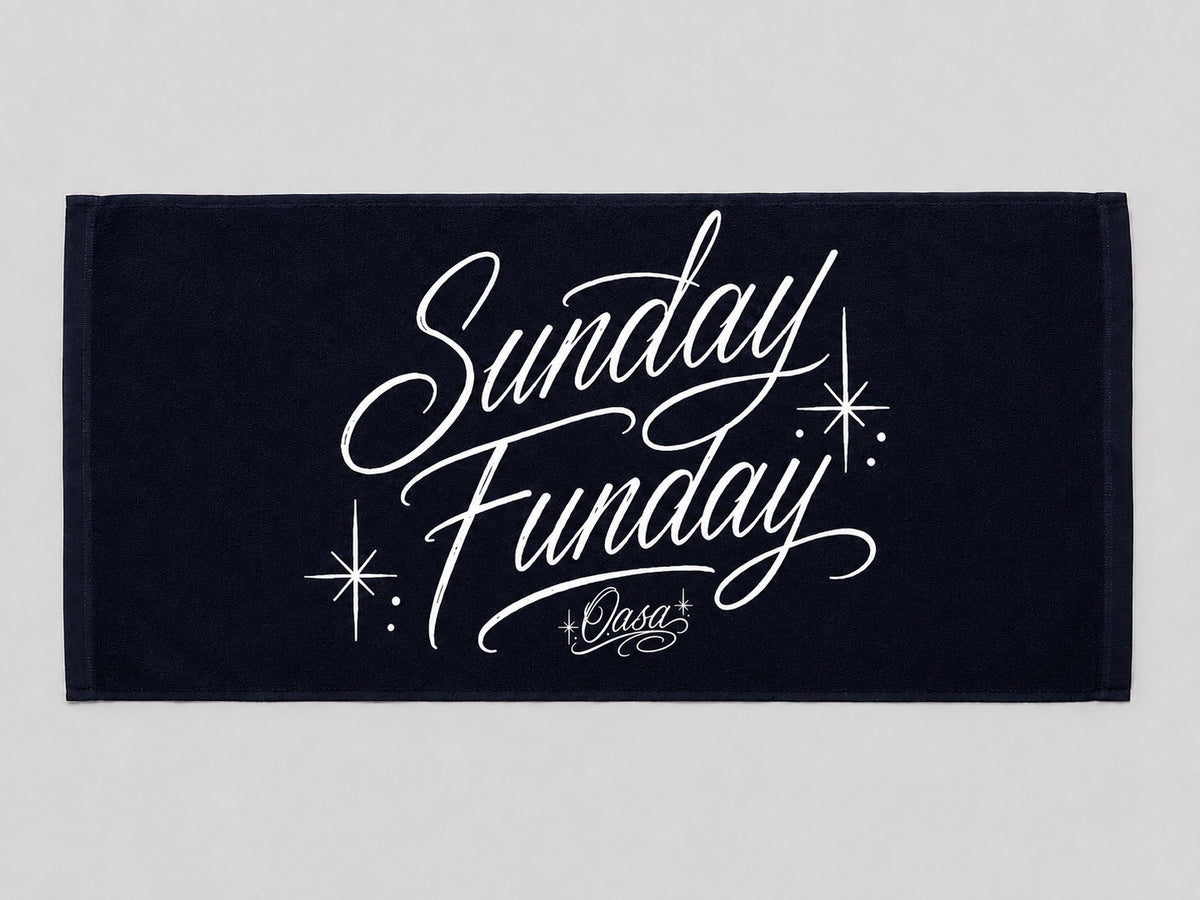 OASA “Sunday Funday” Terry Cloth Towel — product view
