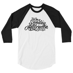 OG Script 3/4 sleeve raglan shirt