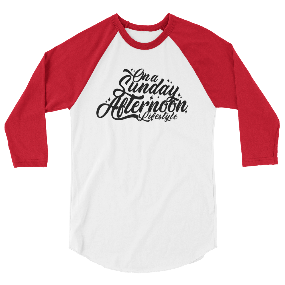 OG Script 3/4 sleeve raglan shirt