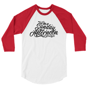 OG Script 3/4 sleeve raglan shirt