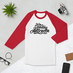 OG Script 3/4 sleeve raglan shirt